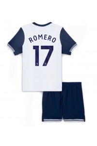 Tottenham Hotspur Cristian Romero #17 Babytruitje Thuis tenue Kind 2024-25 Korte Mouw (+ Korte broeken)